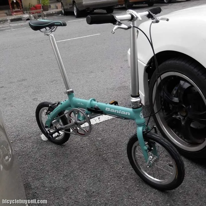 Banian VIT PRO (Bianchi blue) 412 Foldingbike ,light weight 7.5kg .