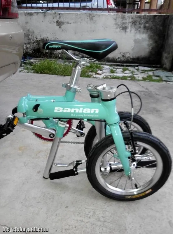 Banian VIT PRO (Bianchi blue) 412 Foldingbike ,light weight 7.5kg .