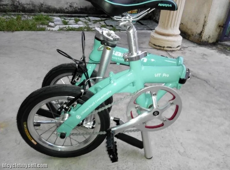 Banian VIT PRO (Bianchi blue) 412 Foldingbike ,light weight 7.5kg .