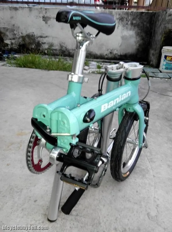 Banian VIT PRO (Bianchi blue) 412 Foldingbike ,light weight 7.5kg .