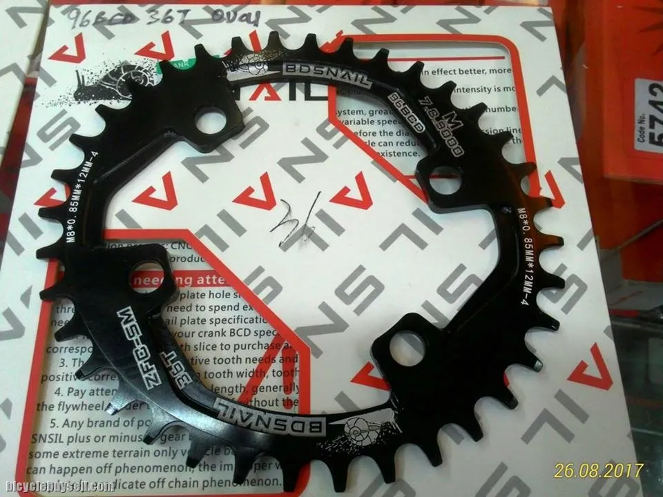 SNAIL 104BCD n 96BCD 32T/34T/36T Ultralight A7075 Alloy MTB Oval Chainring