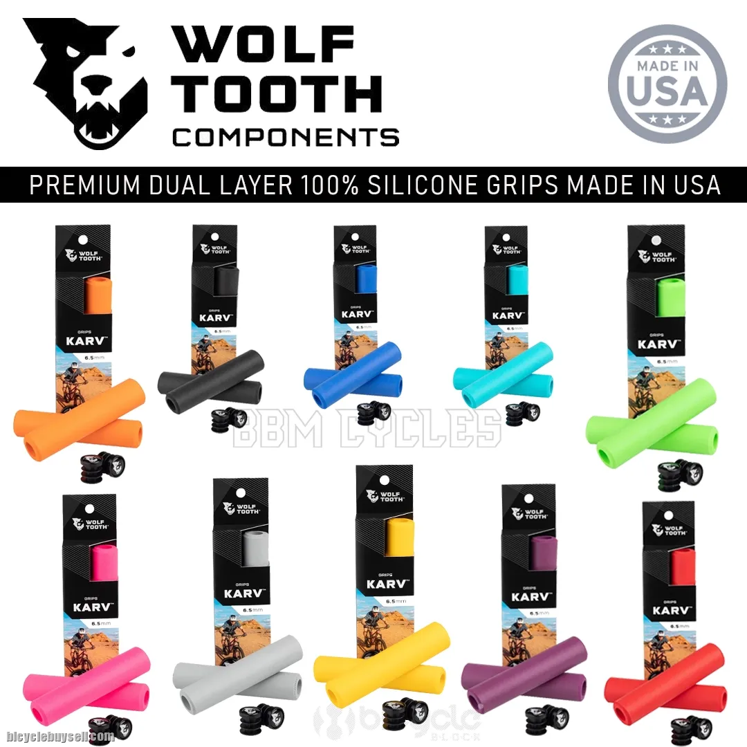 WOLF TOOTH KARV 6.5mm 100% SILICONE GRIPS SUPER COMFORT MADE IN USA