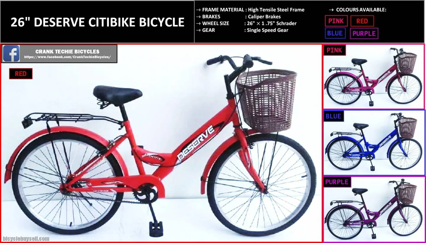 26" DESERVE CITIBIKE BICYCLE