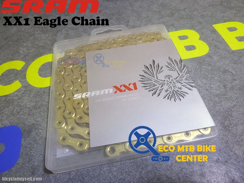 SRAM XX1 Eagle Chain (Gold) Hollowpin 126L Powerlock 12spd