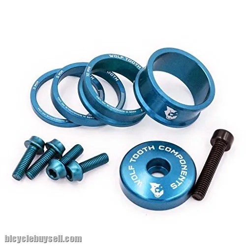 WOLF TOOTH Anodized Bling Kit Headset Spacer BlingKit 3, 5, 10, 15mm Top cap Made In USA