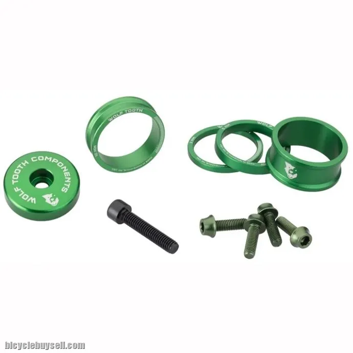 WOLF TOOTH Anodized Bling Kit Headset Spacer BlingKit 3, 5, 10, 15mm Top cap Made In USA