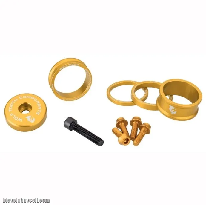 WOLF TOOTH Anodized Bling Kit Headset Spacer BlingKit 3, 5, 10, 15mm Top cap Made In USA