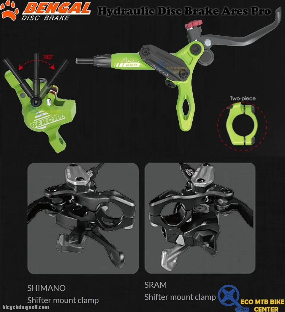 BENGAL Hydraulic Disc Brake Sets Ares Pro F/800mm R/1600mm with Rotors