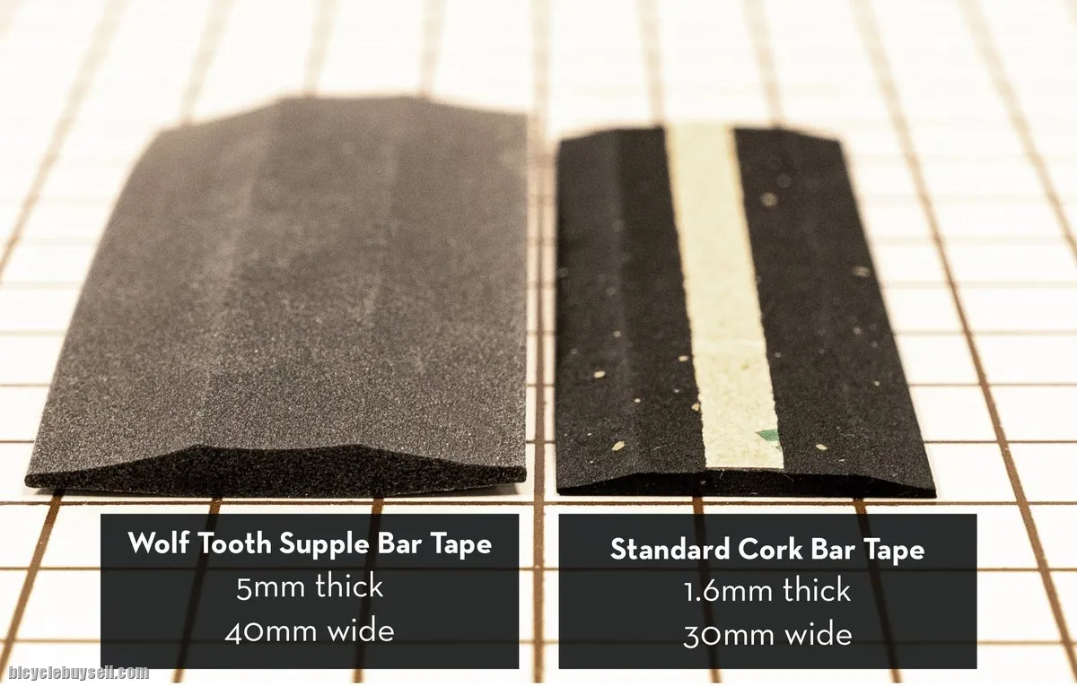 WOLF TOOTH Supple Bar Tape 100% Silicone Comfort Made In USA Gravel Touring Road bikes