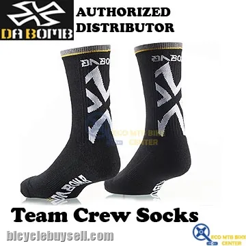 DA BOMB Team Crew Socks (2 PAIRS)