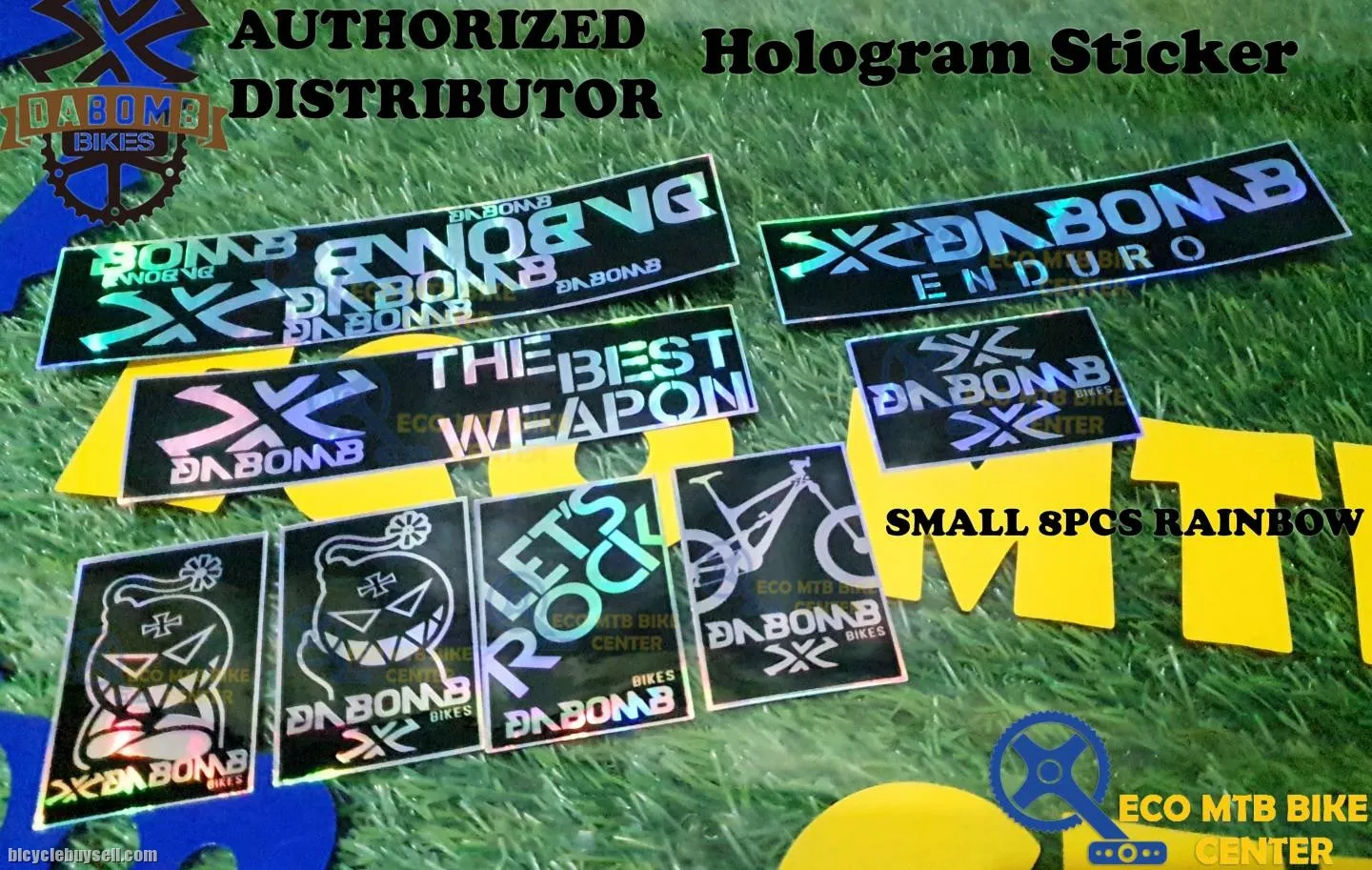 DA BOMB Hologram Stickers