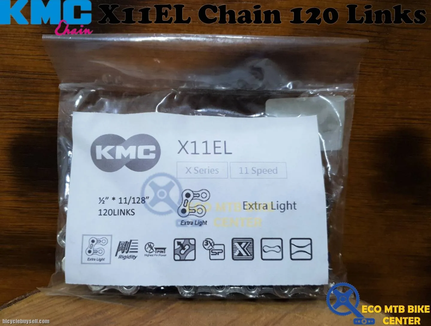 KMC Chain X Series 11 Speed X11EL 120L (OE Packing)
