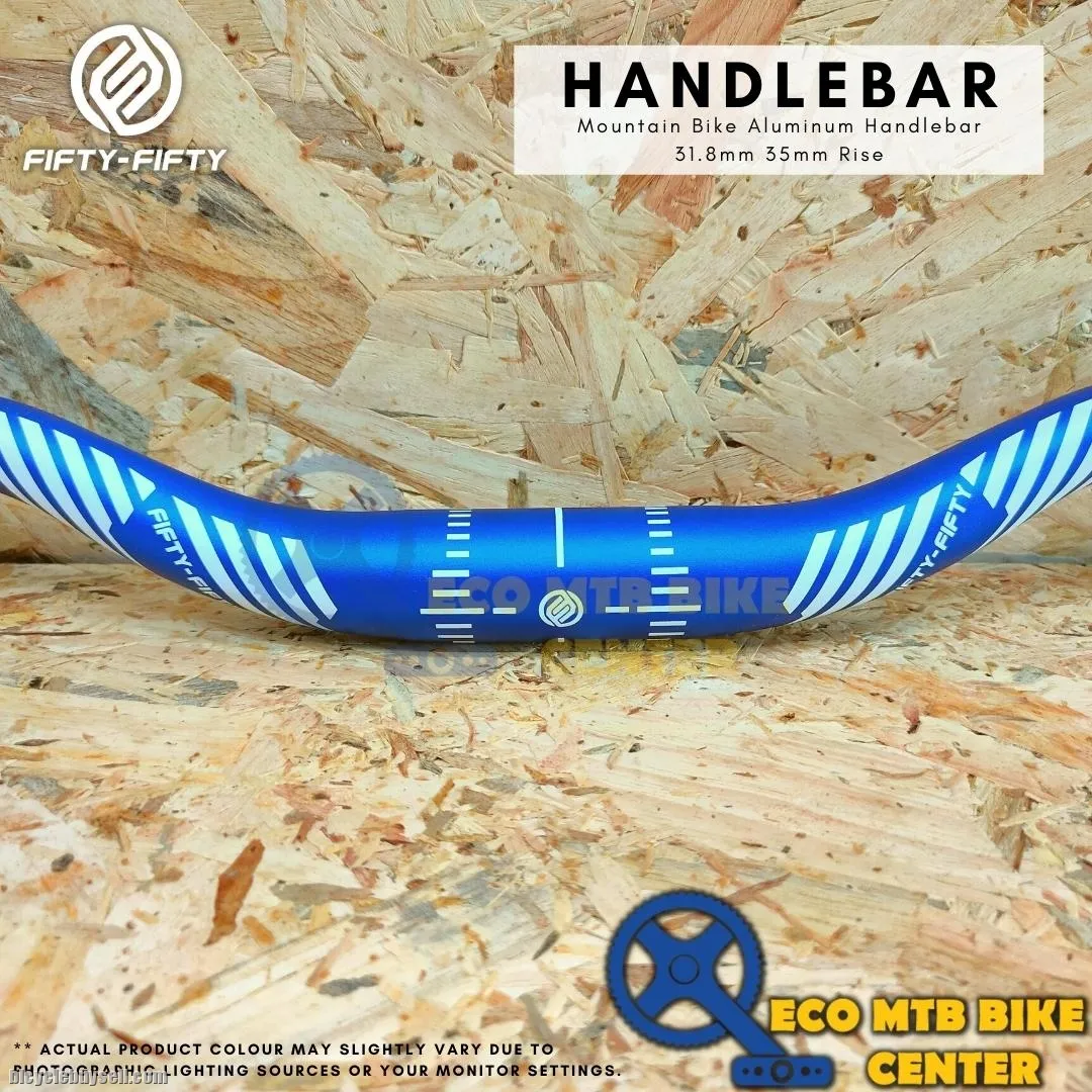 FIFTY-FIFTY Mountain Bike Aluminum Handlebar 31.8mm 35mm Rise