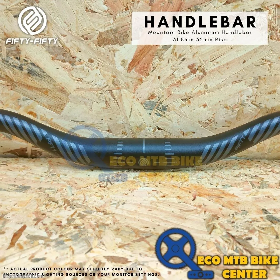 FIFTY-FIFTY Mountain Bike Aluminum Handlebar 31.8mm 35mm Rise