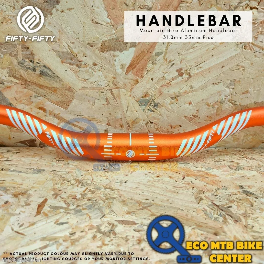 FIFTY-FIFTY Mountain Bike Aluminum Handlebar 31.8mm 35mm Rise