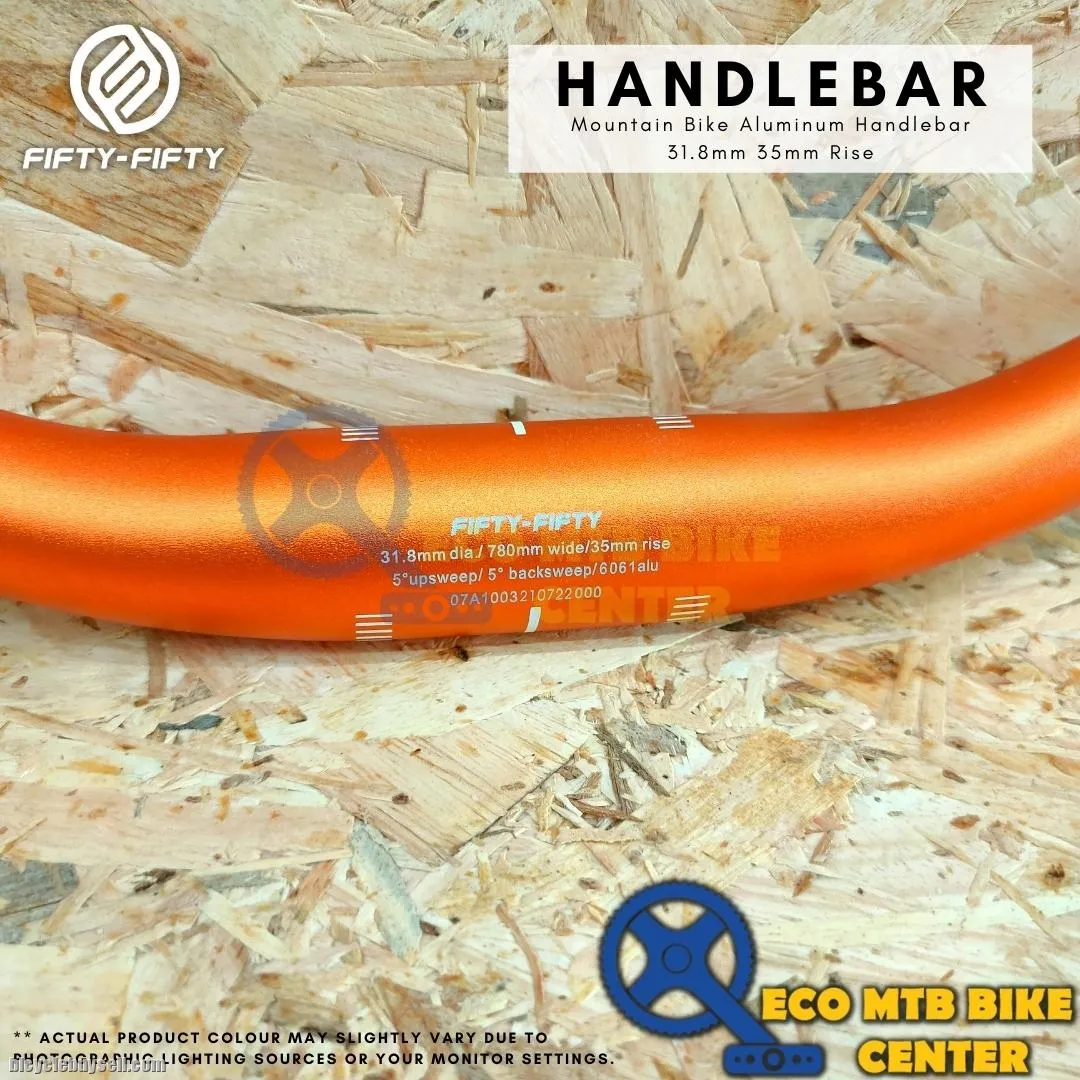FIFTY-FIFTY Mountain Bike Aluminum Handlebar 31.8mm 35mm Rise