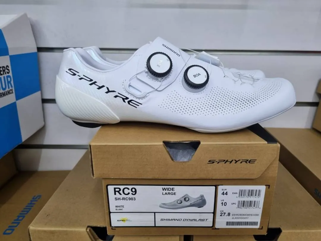 Shimano S-Phyre RC903 Wide (41-44E) White- Brand New !!