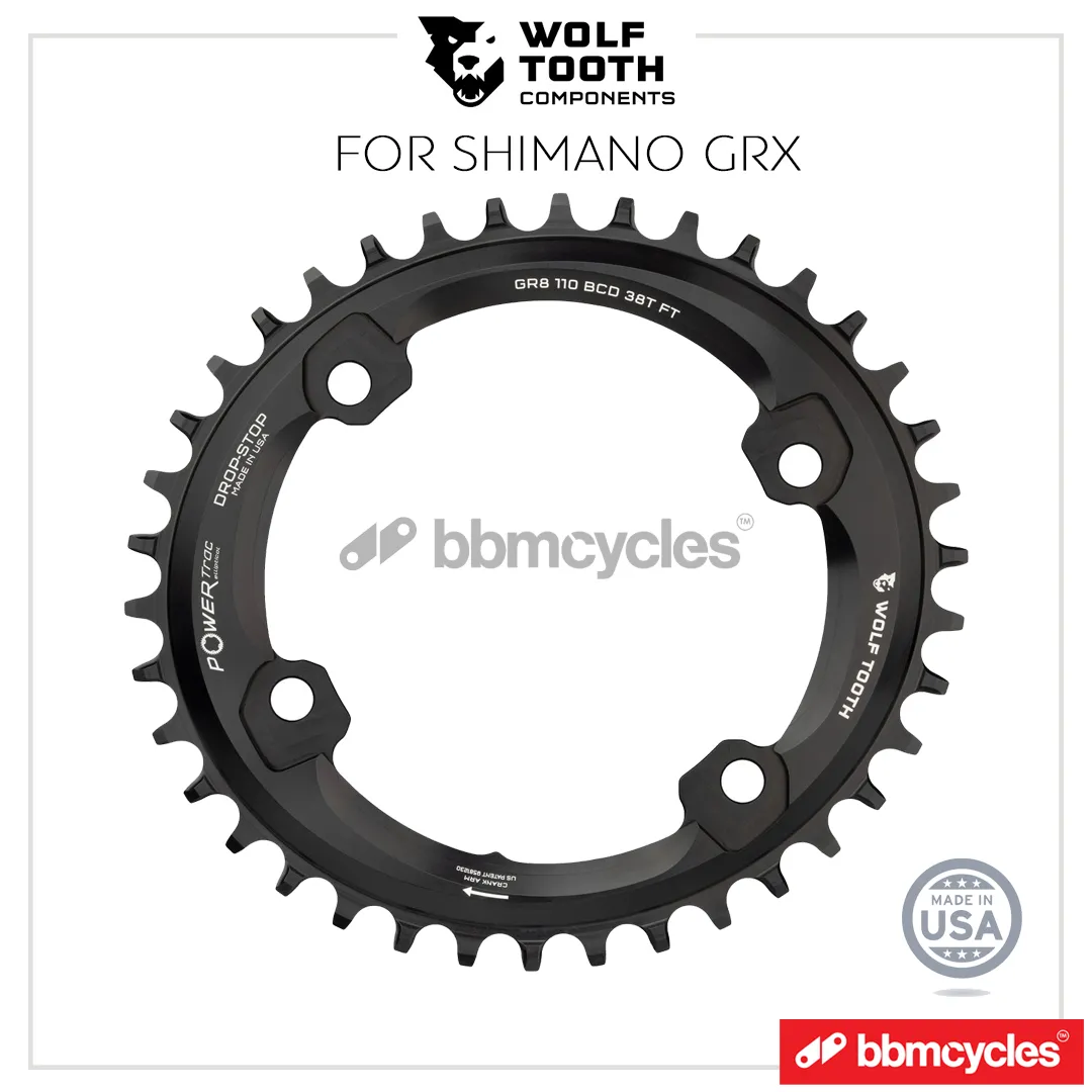 WOLF TOOTH GRX Elliptical 110 BCD Asymmetric 4-Bolt for Shimano GRX Cranks MADE IN USA SHIMANO GRX