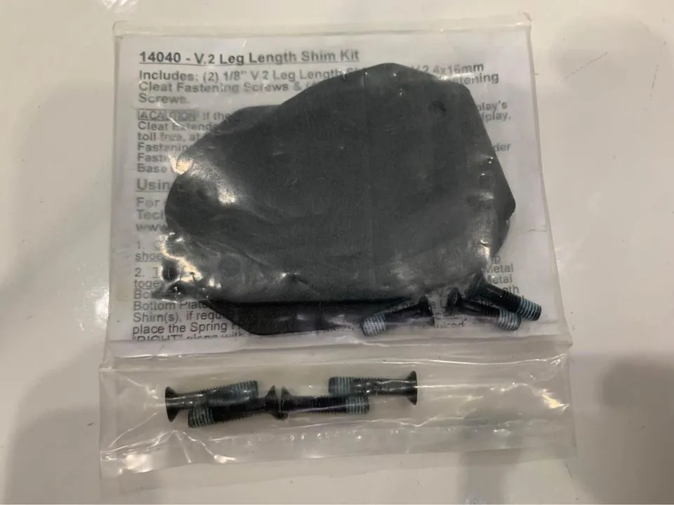 Speedplay Pedals Leg Length Shim Kit #14040