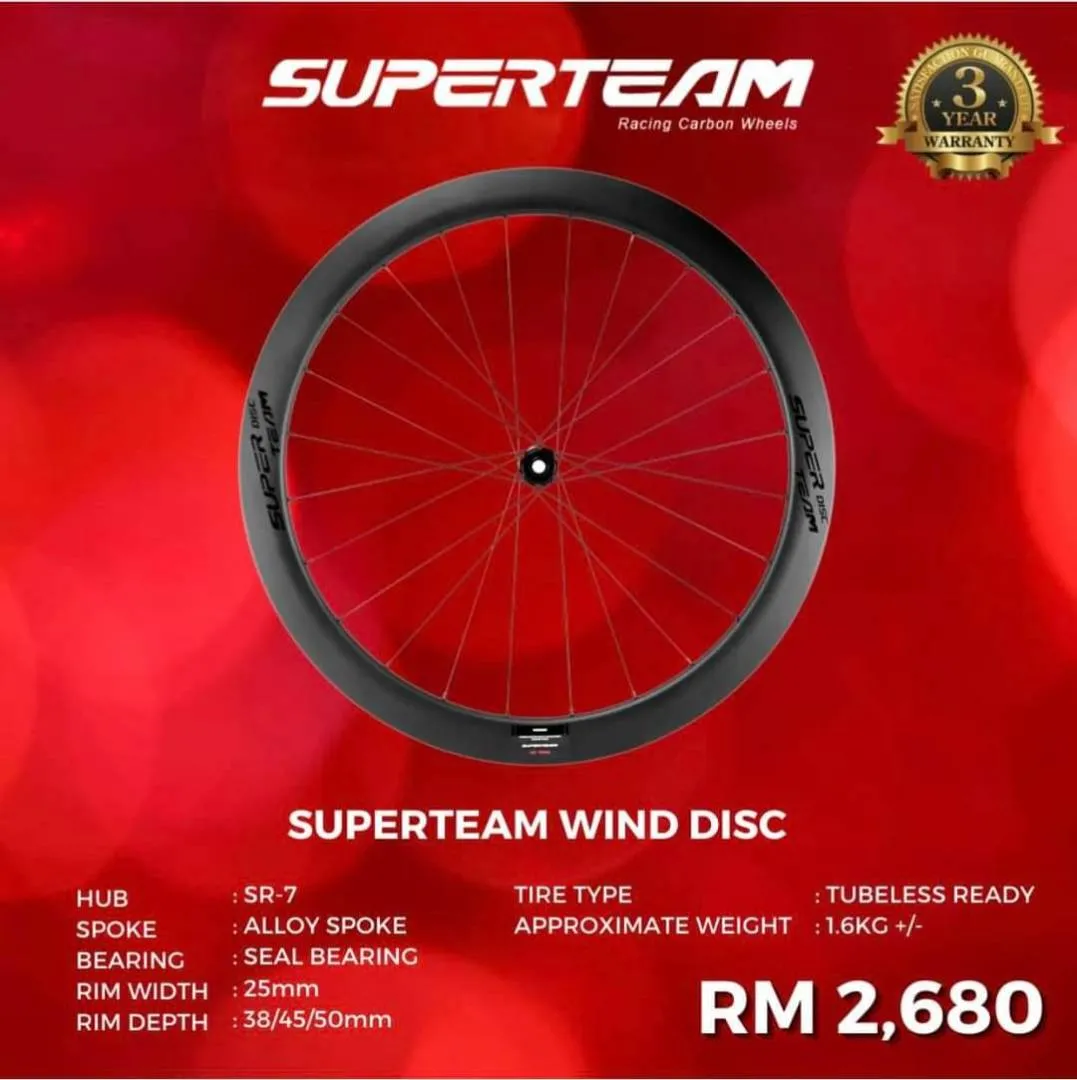 SuperTeam Carbon wheelset