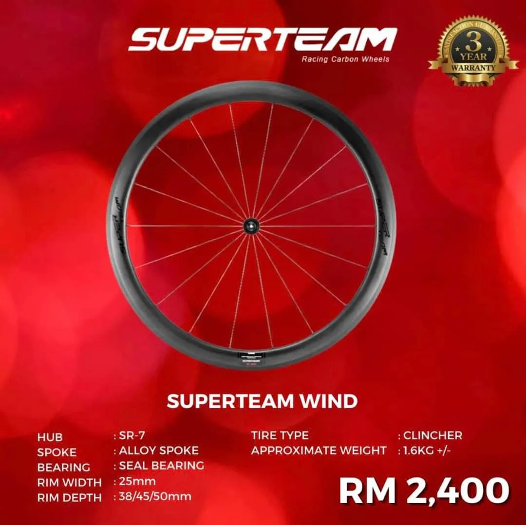 SuperTeam Carbon wheelset