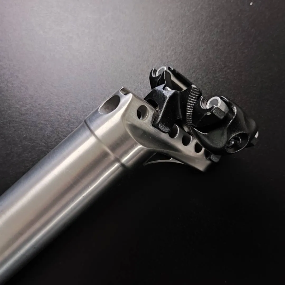 Helios Titanium Seatpost 31.6 x 400mm Setback Adjustable 0-25mm Offset
