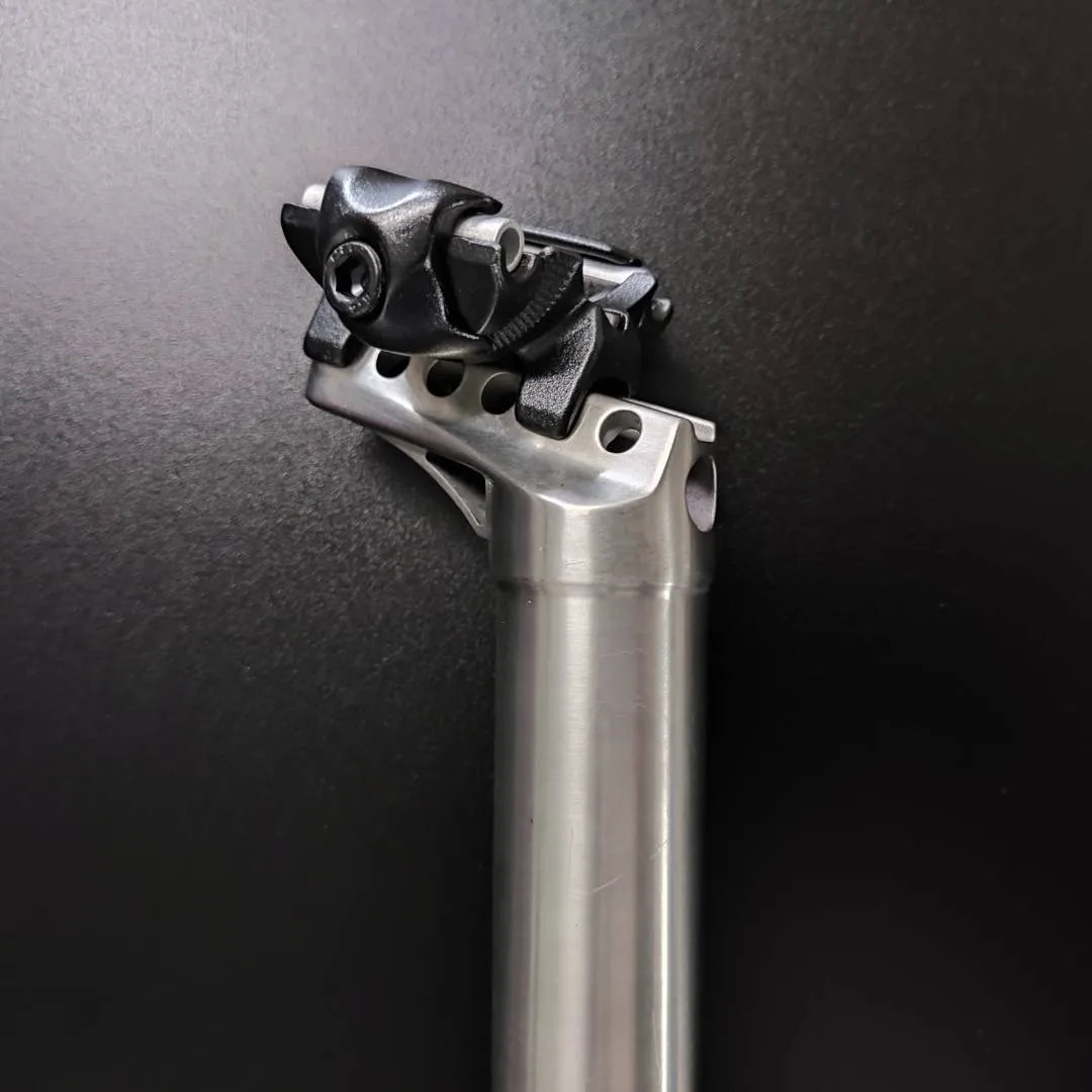 Helios Titanium Seatpost 31.6 x 400mm Setback Adjustable 0-25mm Offset