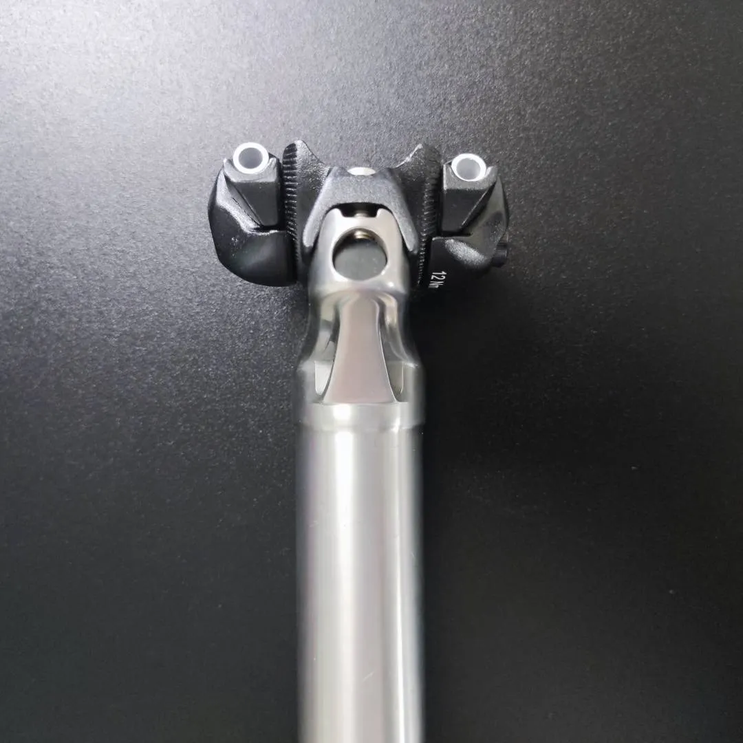 Helios Titanium Seatpost 31.6 x 400mm Setback Adjustable 0-25mm Offset