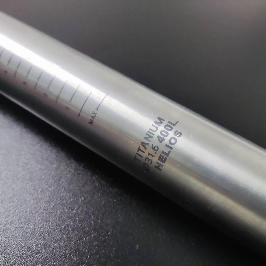 Helios Titanium Seatpost 31.6 x 400mm Setback Adjustable 0-25mm Offset