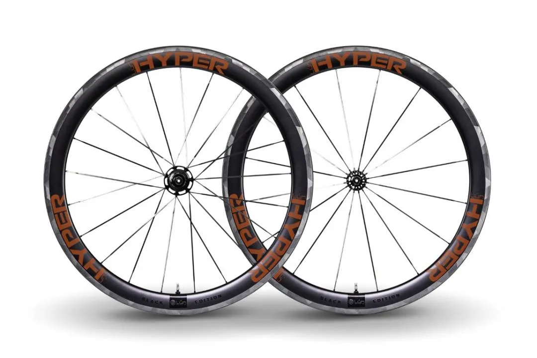 Winspace Hyper 38 and 50mm Rim Brake Black Edition Free Tyre and Tubes