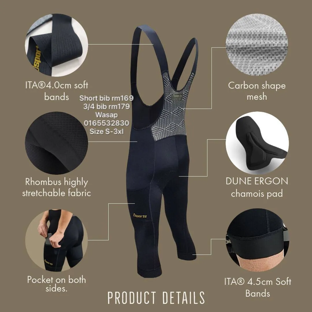 iSports Geometry Cargo Bib (With 2 Side Pockets)