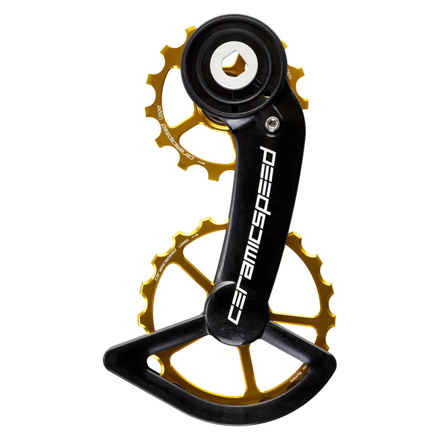 AUTHENTIC CeramicSpeed OSPW Derailleur Pulley System - For SRAM Rival AXS | 15/19 Teeth | Coated Bea