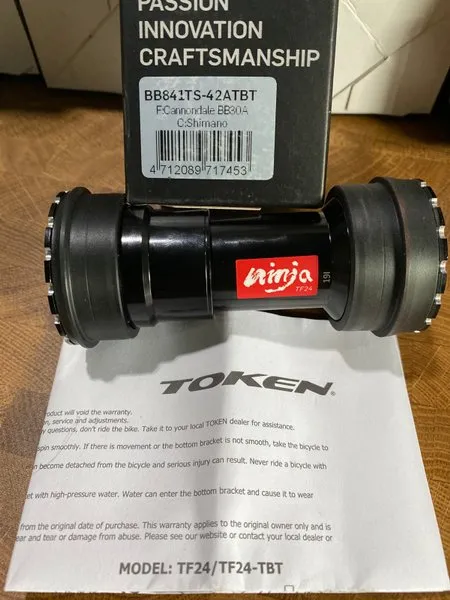 Token BB30A24-NskVV Best BB for Cannondale CAAD12/13 with Shimano Crankset 1 year Warranty
