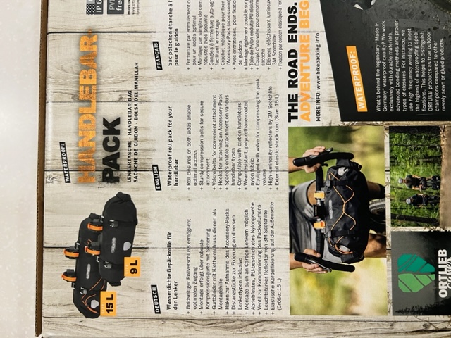 Ortlieb Handlebar Pack 15L