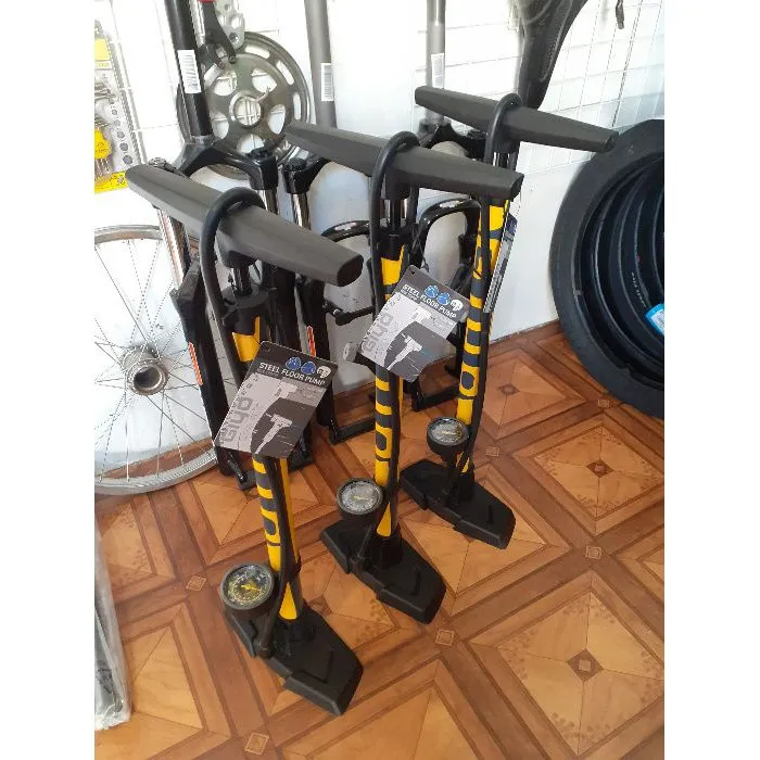 Giyo GF-55E High Pressure Bicycle Floor Pump Smart Valve Pam Basikal With Pressure Release