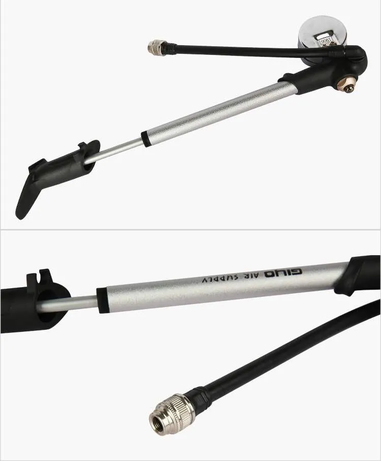 GIYO GS-02PT High Pressure Air Fork Bicycle Shock Pump 300 PSI MTB Bike Inflator Fork &amp; Rear Suspens