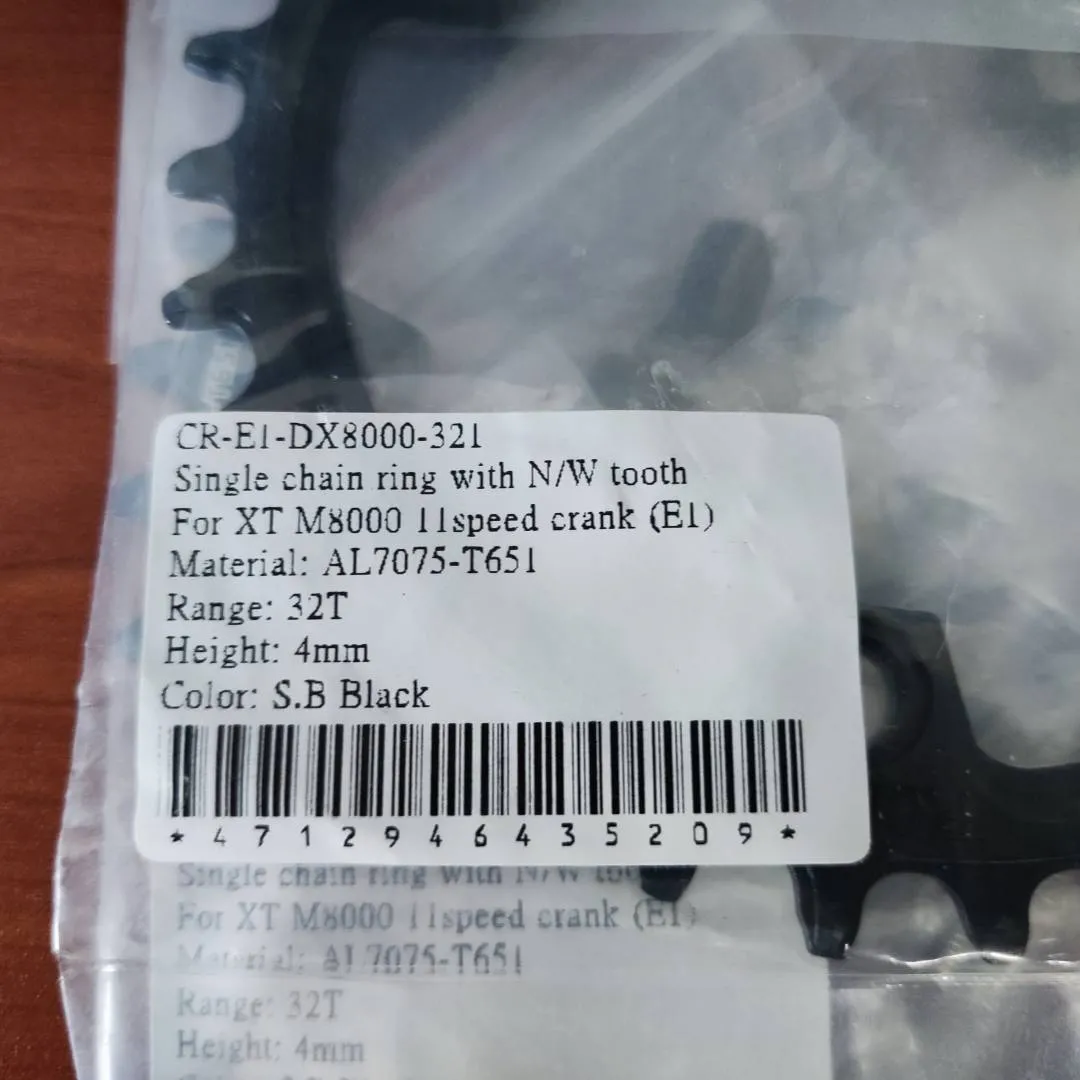 Fouriers DX8000 PCD96 30/32/46/48T Narrow wide Single Speed Chainring For XT M8000 Crank