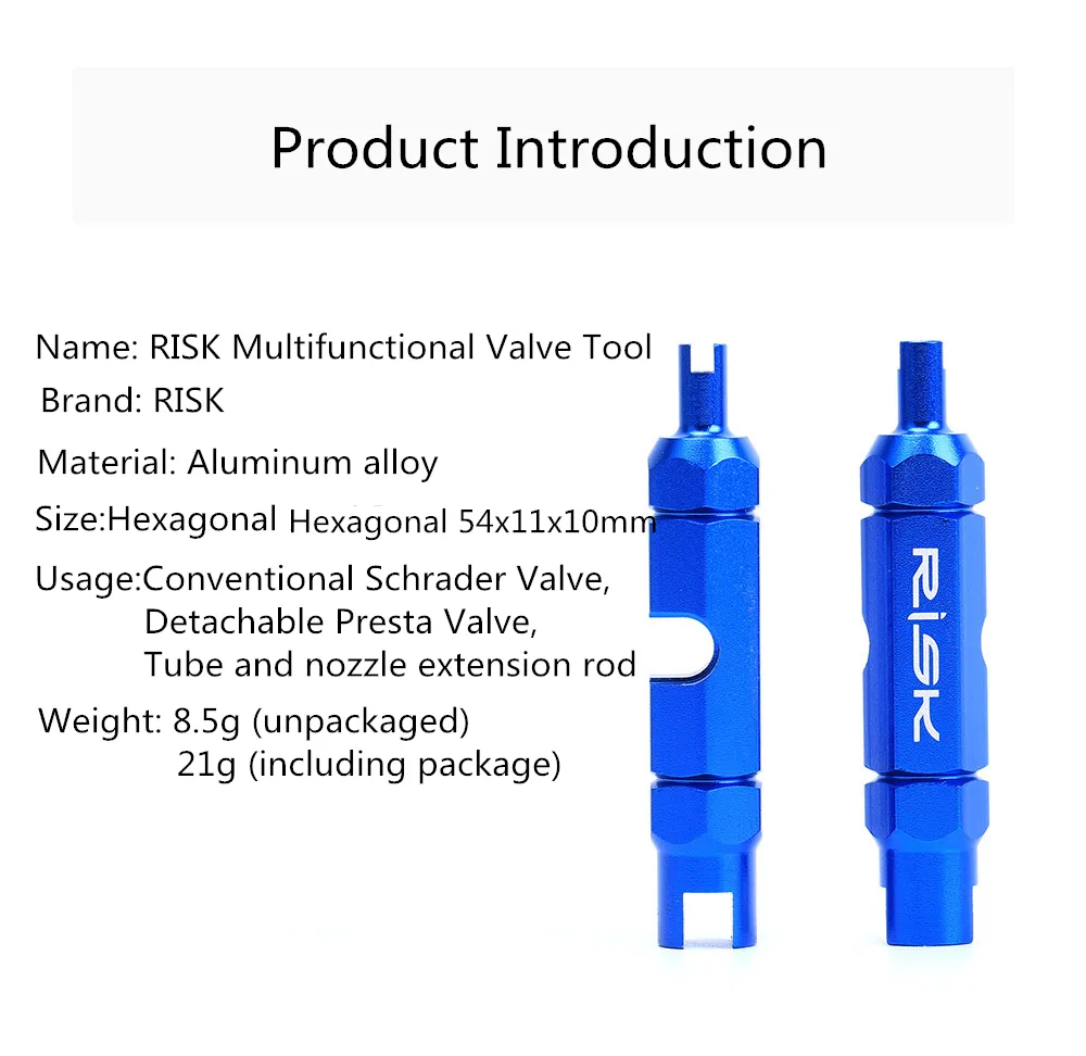 RISK RL214 RL301 Bike Bicycle Schrader Presta Valve Core Installation Removal Presta Extension