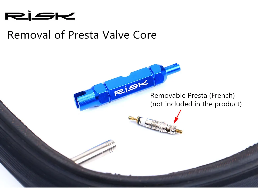 RISK RL214 RL301 Bike Bicycle Schrader Presta Valve Core Installation Removal Presta Extension