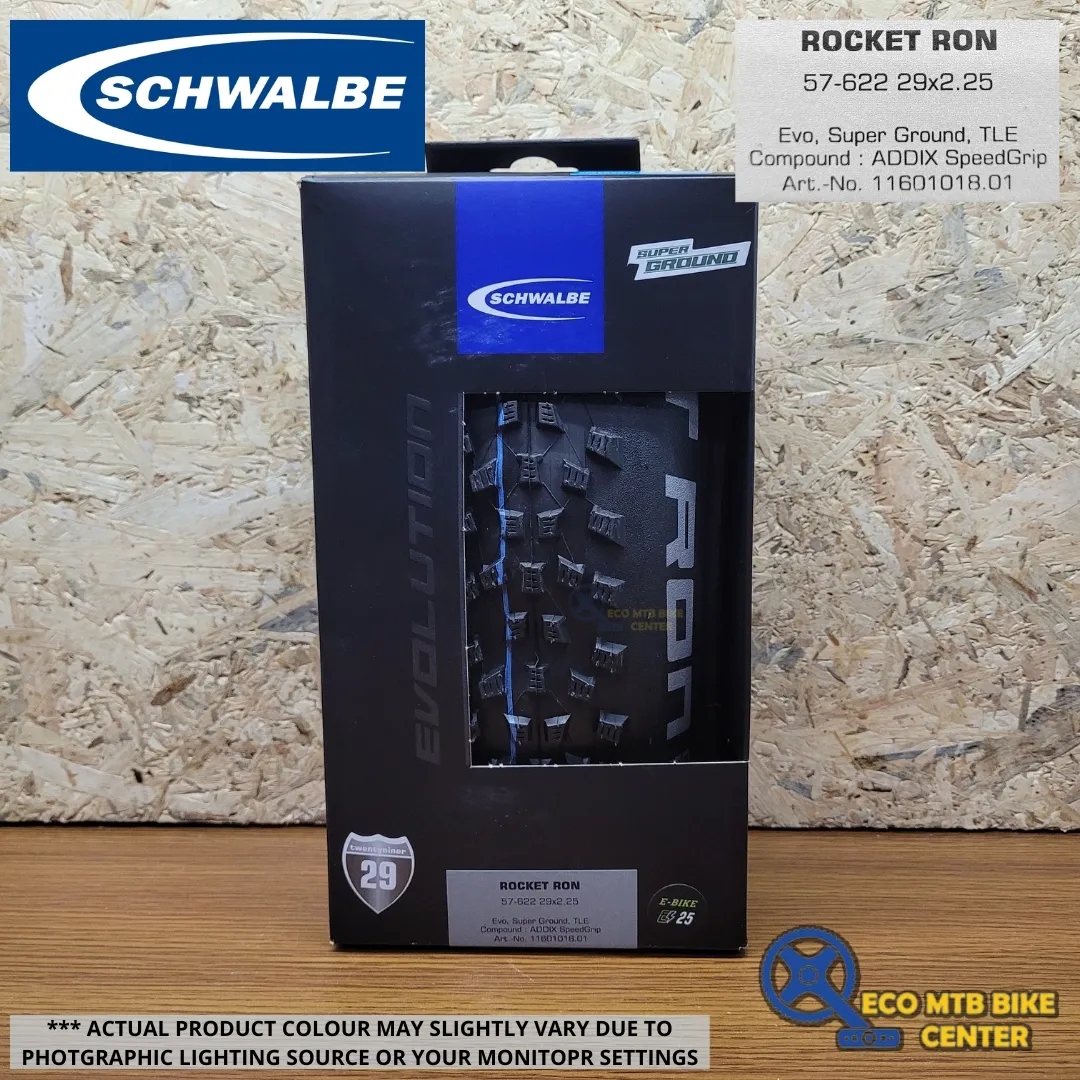 SCHWALBE Tires Rocket Ron 29X2.25 57-622 EVO, SUPER GROUND, TLE (ADDIX SPEEDGRIP Compound)