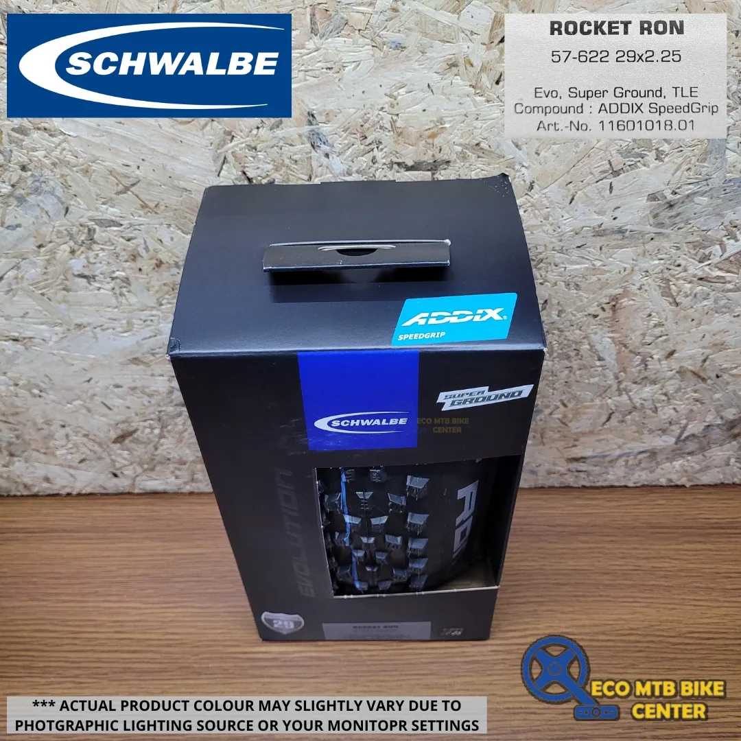 SCHWALBE Tires Rocket Ron 29X2.25 57-622 EVO, SUPER GROUND, TLE (ADDIX SPEEDGRIP Compound)