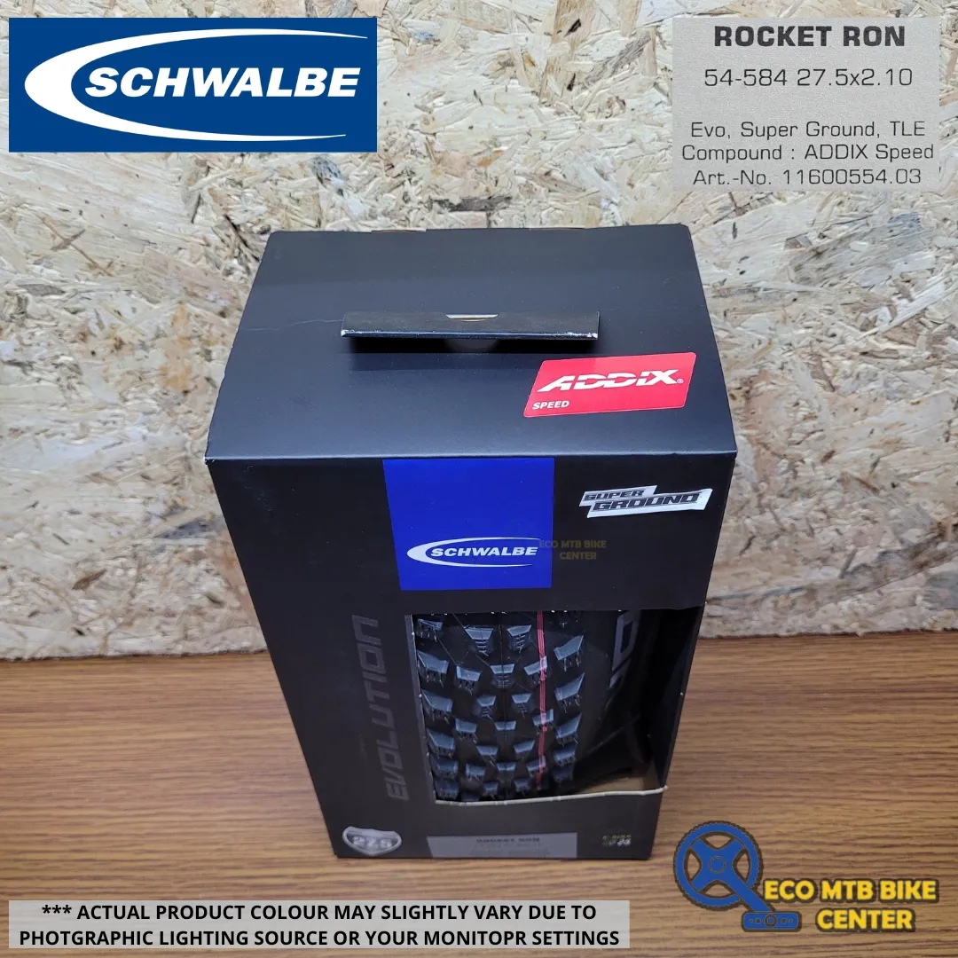 SCHWALBE Tires ROCKET RON 27.5X2.10 54-584 EVO, SUPER GROUND, TLE (ADDIX SPEED Compound)