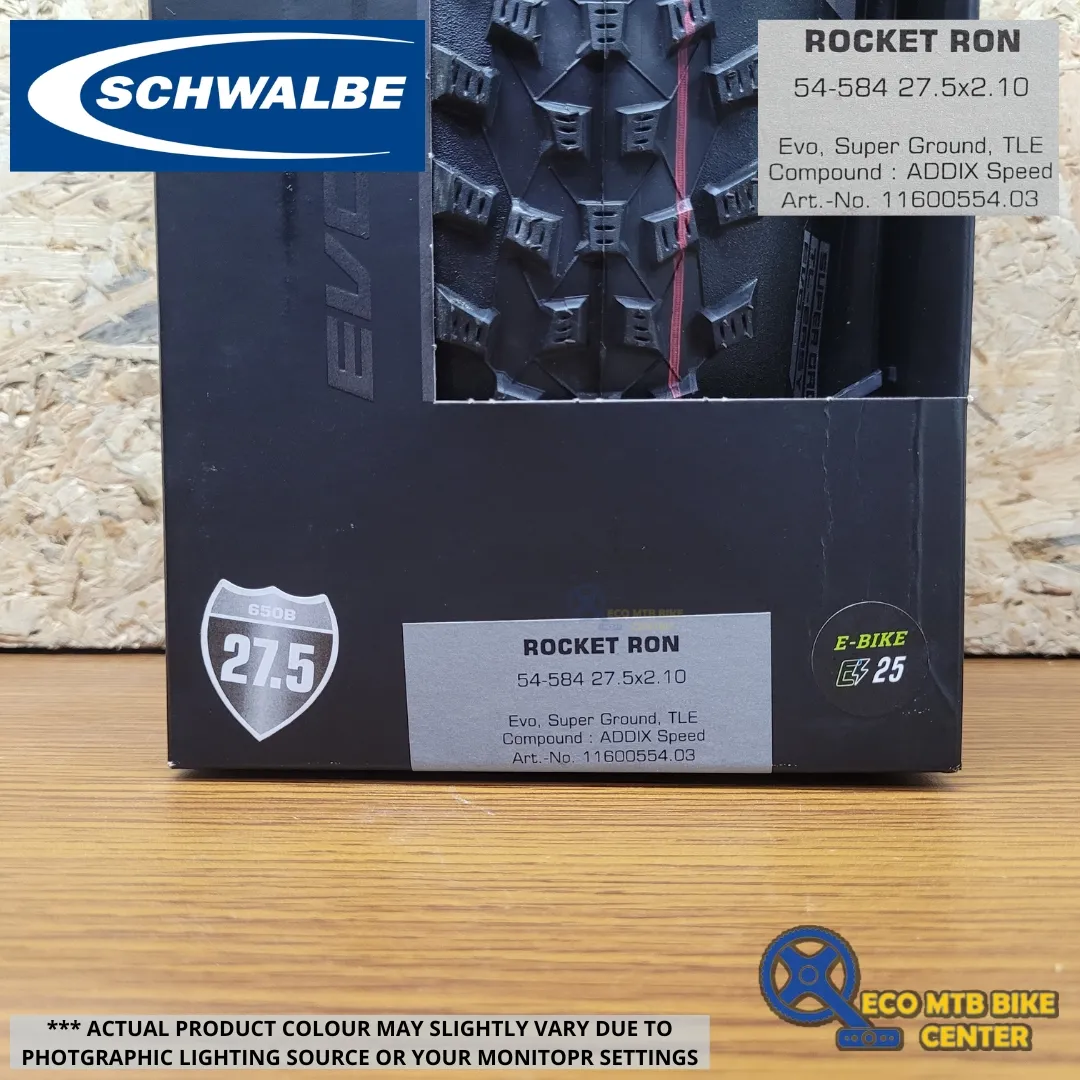 SCHWALBE Tires ROCKET RON 27.5X2.10 54-584 EVO, SUPER GROUND, TLE (ADDIX SPEED Compound)