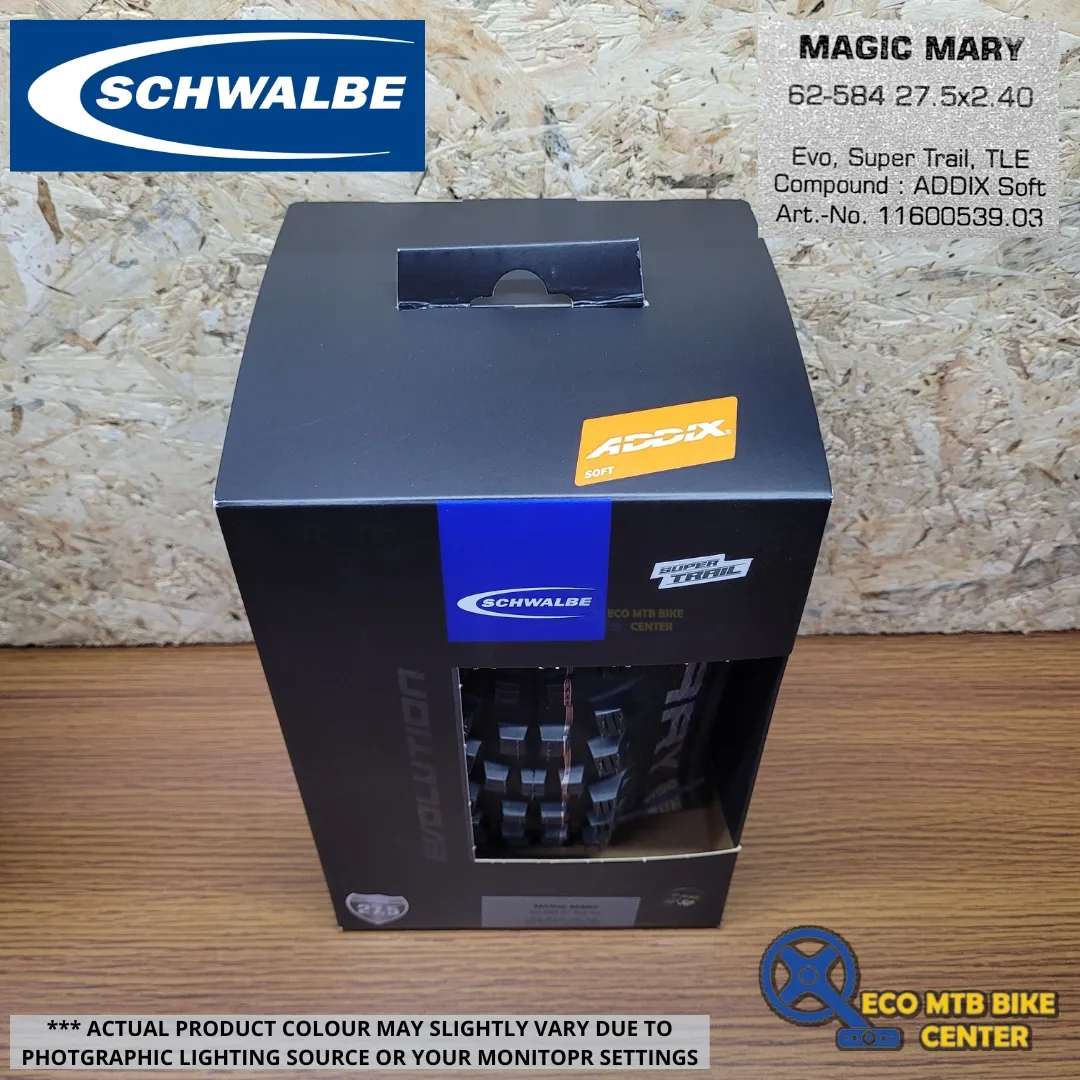 SCHWALBE Tires MAGIC MARY 27.5X2.40 62-584 EVO, SUPER TRAIL, TLE (ADDIX SOFT Compound)