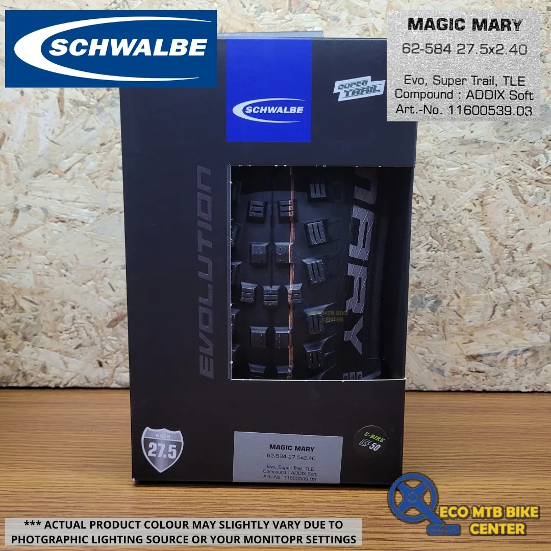 SCHWALBE Tires MAGIC MARY 27.5X2.40 62-584 EVO, SUPER TRAIL, TLE (ADDIX SOFT Compound)