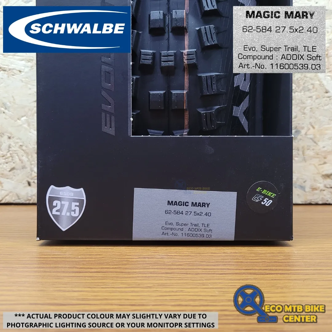 SCHWALBE Tires MAGIC MARY 27.5X2.40 62-584 EVO, SUPER TRAIL, TLE (ADDIX SOFT Compound)