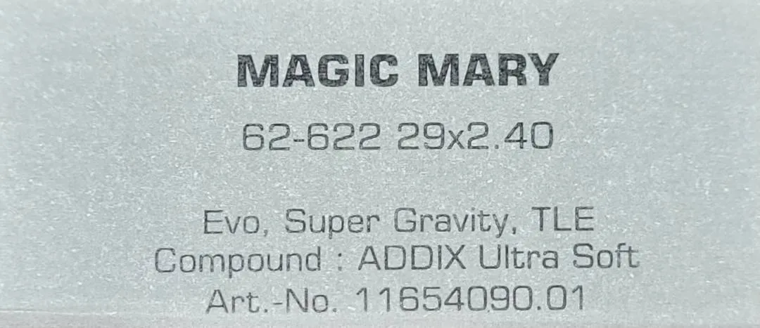 SCHWALBE Tires MAGIC MARY 29X2.40 62-622 EVO, SUPER GRAVITY, TLE (ADDIX ULTRA SOFT Compound)
