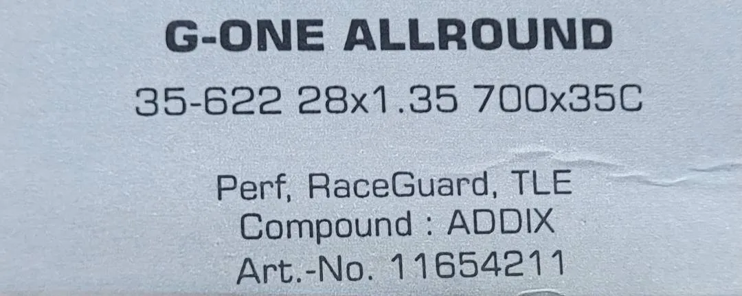 SCHWALBE Tires G-ONE ALLROUND 28X1.35 700X35C 35-622 PERF, RACEGUARD, TLE (ADDIX Compound)