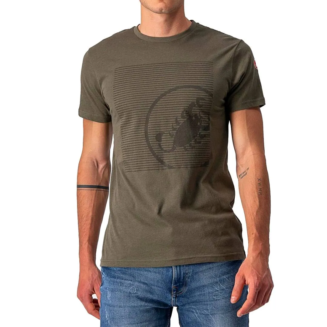 CASTELLI 72 SCORPION T-SHIRT - DARK KHAKI AUTHENTIC