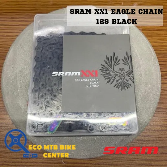 SRAM XX1 Eagle Chain (Black) Hollowpin 126L Powerlock 12spd